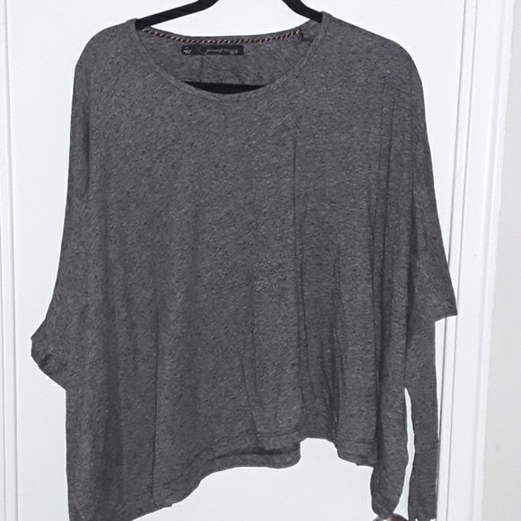 EUC brown marl super boxy long sleeve top - Picture 1 of 4